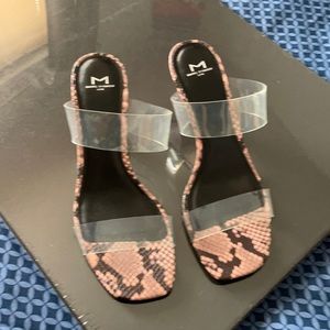 Marc Fisher Pink-Black Sandals